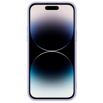 Nillkin CamShield Silky Silicone Case Kryt iPhone 14 Pro s krytem fotoaparátu fialový