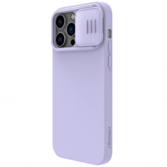 Nillkin CamShield Silky Silicone Case Kryt iPhone 14 Pro s krytem fotoaparátu fialový