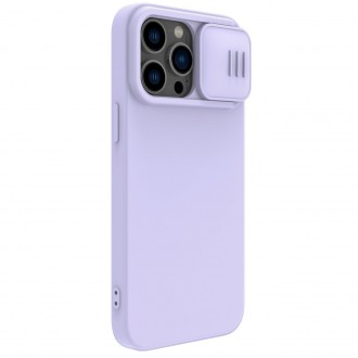 Nillkin CamShield Silky Silicone Case Kryt iPhone 14 Pro s krytem fotoaparátu fialový