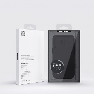 Nillkin CamShield Silky Silicone Case iPhone 14 Pro Max kryt s krytem fotoaparátu černý