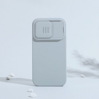 Nillkin CamShield Silky Silicone Case iPhone 14 Pro Max pouzdro s krytem fotoaparátu fialové