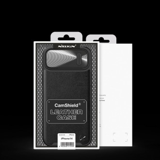 Nillkin CamShield Leather S Case Kryt na iPhone 14 s krytem fotoaparátu černý