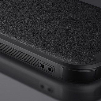 Nillkin CamShield Leather S Case Kryt na iPhone 14 s krytem fotoaparátu modrý