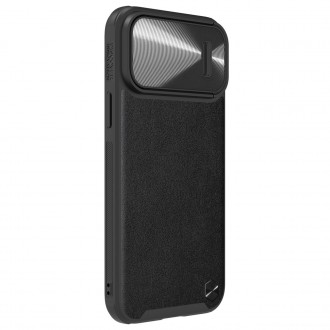 Nillkin CamShield Leather S Case Kryt na iPhone 14 Pro s krytem fotoaparátu černý