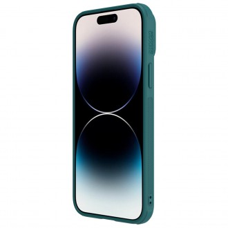 Nillkin CamShield Leather S Case Kryt na iPhone 14 Pro s krytem fotoaparátu zelený