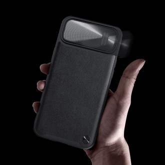 Nillkin CamShield Leather S Case Kryt iPhone 14 Pro Max s krytem fotoaparátu zelený