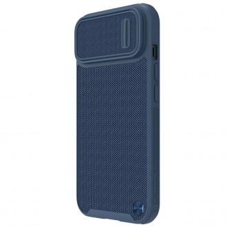 Nillkin Textured S Case Pancéřové pouzdro iPhone 14 s krytem fotoaparátu modré