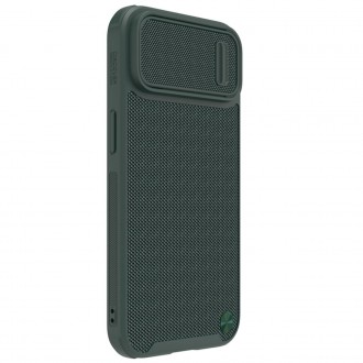 [RETURNED ITEM]  Nillkin Textured S Case iPhone 14 Armored case s krytem fotoaparátu zeleným