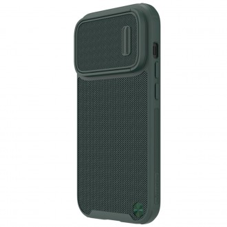 Nillkin Textured S Case Pancéřové pouzdro iPhone 14 Pro s krytem fotoaparátu zelené