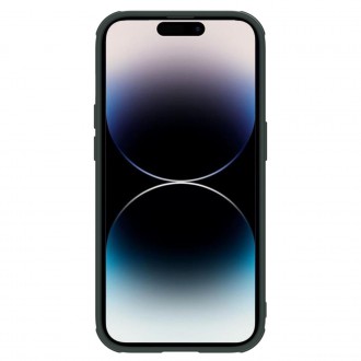 Nillkin Textured S Case Pancéřové pouzdro iPhone 14 Pro s krytem fotoaparátu zelené