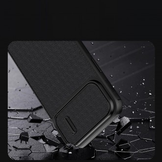 Nillkin Textured S Case Pancéřové pouzdro iPhone 14 Plus s krytem fotoaparátu černé