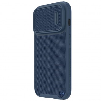 Pancéřové pouzdro Nillkin Textured S Case iPhone 14 Pro Max s krytem fotoaparátu modré