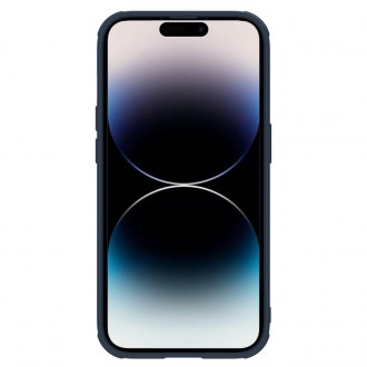 Pancéřové pouzdro Nillkin Textured S Case iPhone 14 Pro Max s krytem fotoaparátu modré