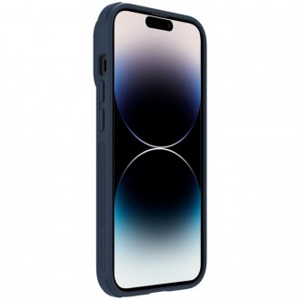 Pancéřové pouzdro Nillkin Textured S Case iPhone 14 Pro Max s krytem fotoaparátu modré