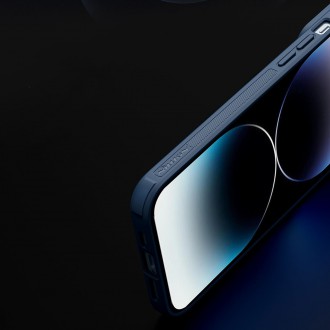 Pancéřové pouzdro Nillkin Textured S Case iPhone 14 Pro Max s krytem fotoaparátu modré