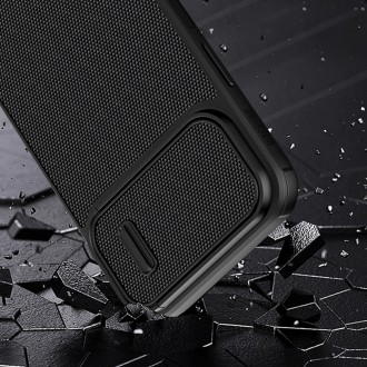 Pancéřový kryt Nillkin Textured S Case iPhone 14 Pro Max s krytem fotoaparátu tmavě zelený