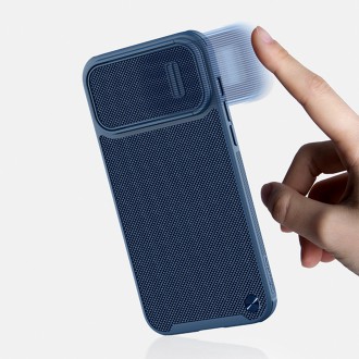 Pancéřový kryt Nillkin Textured S Case iPhone 14 Pro Max s krytem fotoaparátu tmavě zelený