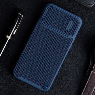 Pancéřový kryt Nillkin Textured S Case iPhone 14 Pro Max s krytem fotoaparátu tmavě zelený