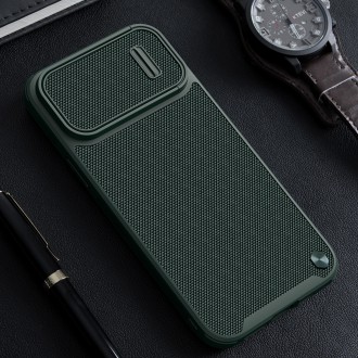 Pancéřový kryt Nillkin Textured S Case iPhone 14 Pro Max s krytem fotoaparátu tmavě zelený