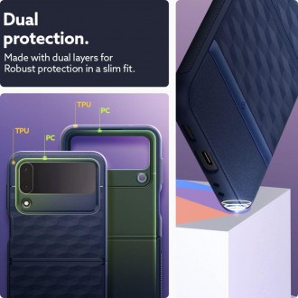 CASEOLOGY PARALLAX GALAXY WITH FLIP 4 MIDNIGHT BLUE