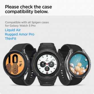 TEMPERED GLASS Spigen GLAS.TR "EZ-FIT" 2-PACK GALAXY Watch 5 PRO (45 MM)