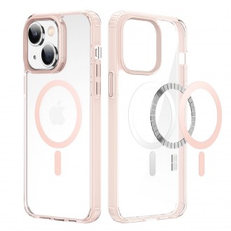 Dux Ducis Clin2 pouzdro pro iPhone 14 Plus magnetický kryt MagSafe růžový