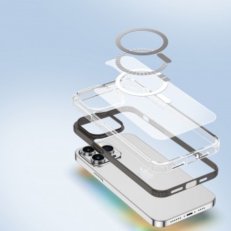 Pouzdro Dux Ducis Clin2 iPhone 14 Pro Max Magnetic MagSafe pouzdro modré
