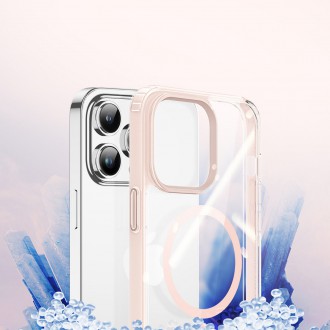 Dux Ducis Clin2 obal pro iPhone 14 Pro Max magnetický MagSafe kryt růžový