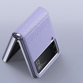 Pouzdro Dux Ducis Bril pro Samsung Galaxy Z Flip4 se zadním krytem flip wallet fialové