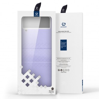 Pouzdro Dux Ducis Bril pro Samsung Galaxy Z Flip4 se zadním krytem flip wallet fialové
