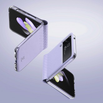 Pouzdro Dux Ducis Bril pro Samsung Galaxy Z Flip4 se zadním krytem flip wallet fialové