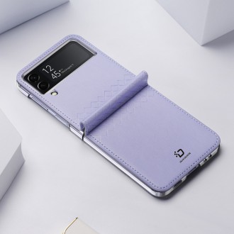 Pouzdro Dux Ducis Bril pro Samsung Galaxy Z Flip4 se zadním krytem flip wallet fialové
