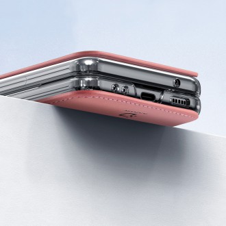 Pouzdro Dux Ducis Bril pro Samsung Galaxy Z Flip4 se zadním krytem flip wallet fialové