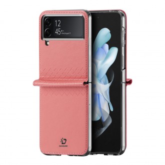 Pouzdro Dux Ducis Bril pro Samsung Galaxy Z Flip4 se zadním krytem flipové peněženky růžové