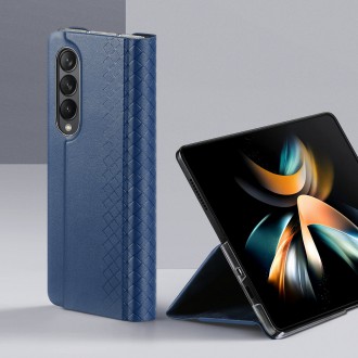 Dux Ducis Bril case for Samsung Galaxy Z Fold4 flip wallet stand blue