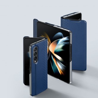 Dux Ducis Bril case for Samsung Galaxy Z Fold4 flip wallet stand blue