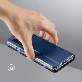 Dux Ducis Bril case for Samsung Galaxy Z Fold4 flip wallet stand blue