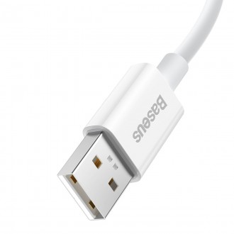 Baseus Superior Series SUPERVOOC USB-A na USB-C 65W 1m bílý