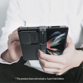 Nillkin CamShield Pro Case (oblek) pro Samsung Galaxy Z Fold 4 kryt se stojánkem krytu fotoaparátu modrý