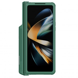Nillkin CamShield Pro Case (oblek) pro Samsung Galaxy Z Fold 4 kryt se stojánkem krytu fotoaparátu tmavě zelený