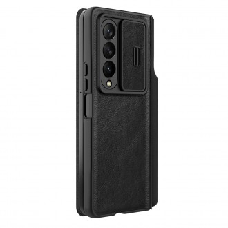 Nillkin Qin Leather Pro Case pro Samsung Galaxy Z Fold 4 kryt s krytem na fotoaparát a místem pro stylus černý