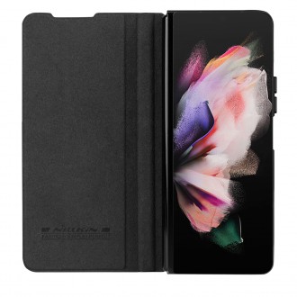 Nillkin Qin Leather Pro Case pro Samsung Galaxy Z Fold 4 kryt s krytem na fotoaparát a místem pro stylus černý