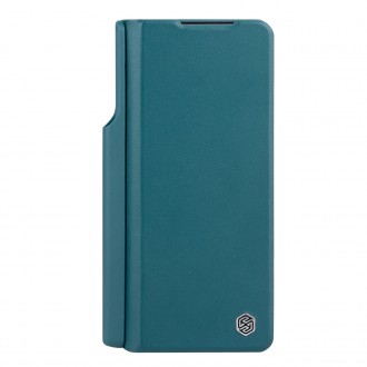 Nillkin Qin Leather Pro Case pro Samsung Galaxy Z Fold 4 kryt s krytem fotoaparátu a držákem na pero zelený