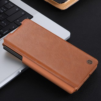 Nillkin Qin Leather Pro Case pro Samsung Galaxy Z Fold 4 kryt s krytem fotoaparátu a držákem na pero zelený