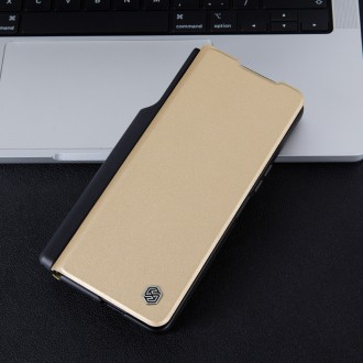 Nillkin Qin Leather Pro Case pro Samsung Galaxy Z Fold 4 kryt s krytem fotoaparátu a držákem stylusu hnědé