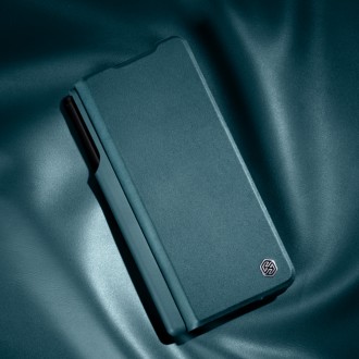 Nillkin Qin Leather Pro Case pro Samsung Galaxy Z Fold 4 kryt s krytem na fotoaparát a místem pro stylus zlatá