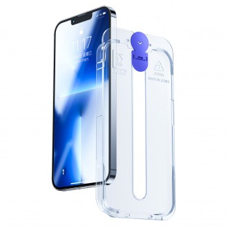 Joyroom Knight glass for iPhone 14 Pro with mounting kit transparent (JR-H10)