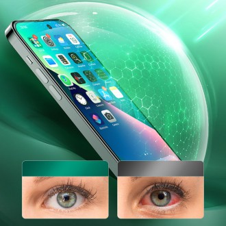 Joyroom Knight Green Glass for iPhone 14 with Full Screen Anti Blue Light Filter (JR-G01)