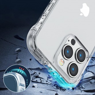 Joyroom Defender Series Case Cover for iPhone 14 Armored Hook Cover Stand Clear (JR-14H1)