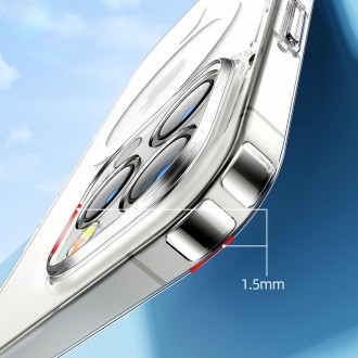 Joyroom 14D Magnetic Case Magnetic Case for iPhone 14 Compatible with MagSafe transparent (JR-14D5)